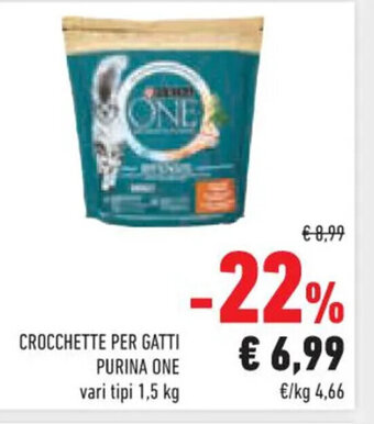 Conad Superstore CROCCHETTE PER GATTI PURINA ONE 1,5 kg offerta