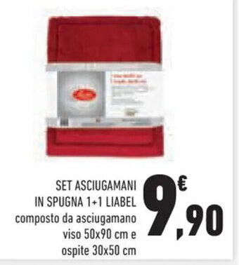 Conad Superstore SET ASCIUGAMANI IN SPUGNA 1+1 LIABEL offerta