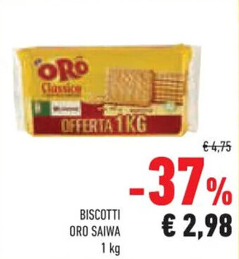 Conad Superstore BISCOTTI ORO SAIWA 1 kg offerta