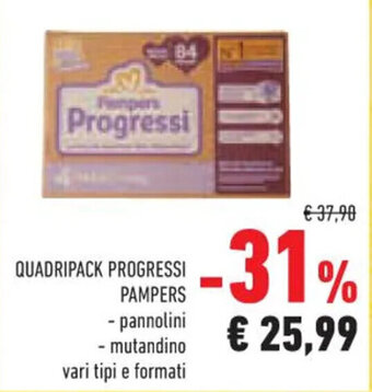 QUADRIPACK PROGRESSI PAMPERS