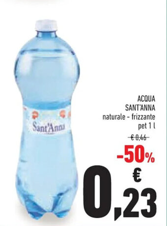 Conad Superstore ACQUA SANT'ANNA naturale - frizzante 1 l offerta