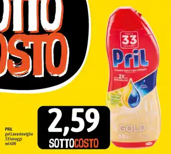 Famila Superstore Pril Gel Lavastoviglie 33 lavaggi 600ml offerta