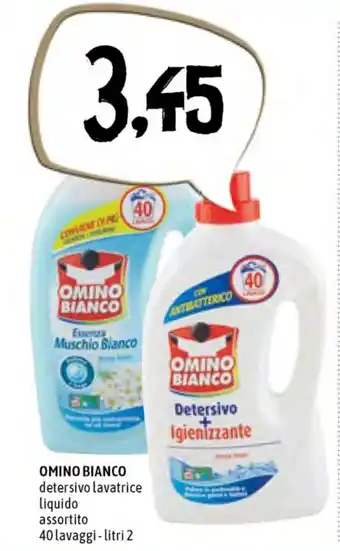 Famila Superstore Omino Bianco Detersivo lavatrice liquido 2 litri offerta