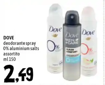 Famila Superstore Dove Deodorante Spray 150ml offerta