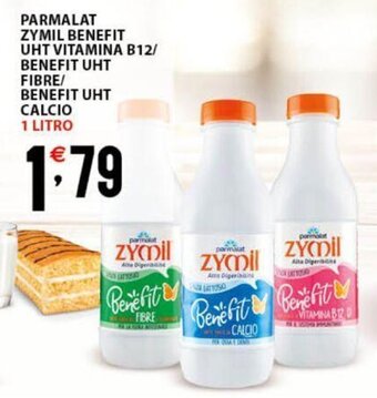 Sisa PARMALAT ZYMIL BENEFIT UHT VITAMINA B12 1 LITRO offerta
