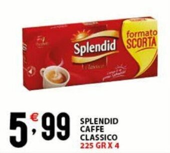 Sisa SPLENDID CAFFE CLASSICO 225 GRX 4 offerta