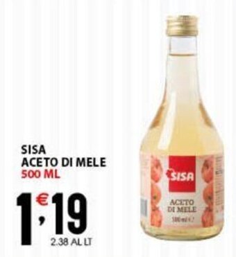 Sisa SISA ACETO DI MELE 500 ML offerta