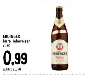 Famila Superstore Erdinger Hefeweizen Birra 50cl offerta