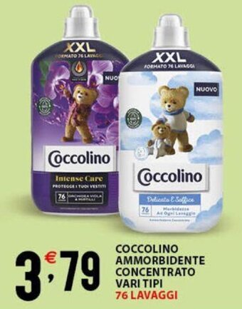 COCCOLINO AMMORBIDENTE CONCENTRATO 76 LAVAGGI