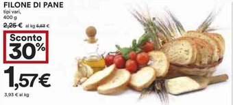 Coop FILONE DI PANE 400 g offerta