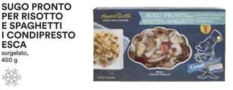 SUGO PRONTO PER RISOTTO E SPAGHETTI I CONDIPRESTO ESCA 450 g