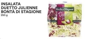 Coop INSALATA DUETTO JULIENNE BONTÀ DI STAGIONE 250 g offerta