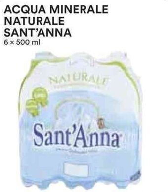 Coop ACQUA MINERALE NATURALE SANT'ANNA 6 x 500 ml offerta