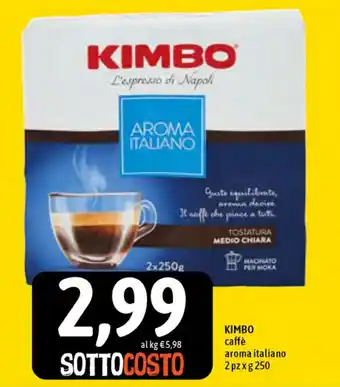 Famila Superstore Kimbo Caffè aroma Italiano deciso 2pz x 250g offerta