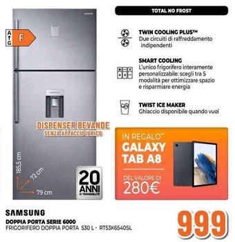 Expert SAMSUNG DOPPIA PORTA SERIE 6000 FRIGORIFERO DOPPIA PORTA 530 L offerta