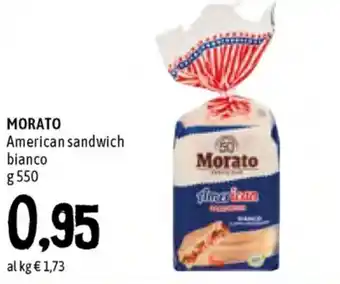 Famila Superstore Morato American sandwich bianco 550g offerta