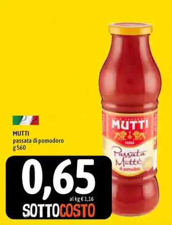 Famila Superstore Mutti Passata di Pomodoro 560g offerta