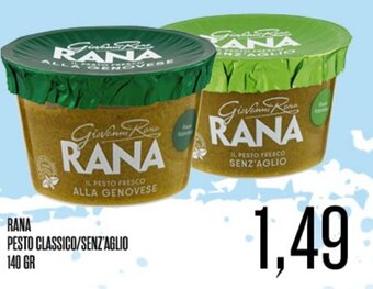 RANA PESTO CLASSICO/SENZ'AGLIO 140 GR