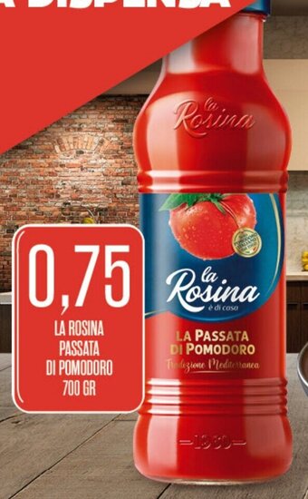 Supermercati Pasquale Prisco LA ROSINA PASSATA DI POMODORO 700 GR offerta