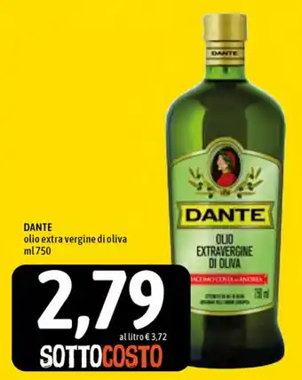 Famila Superstore Dante Olio extra vergine di oliva 750ml offerta