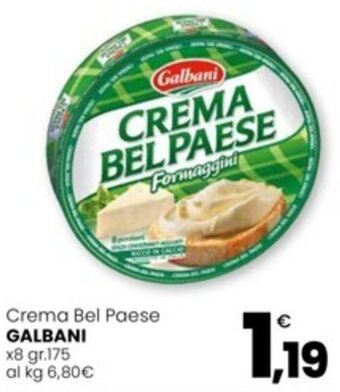 Eurospar Crema Bel Paese GALBANI x8 gr.175 offerta