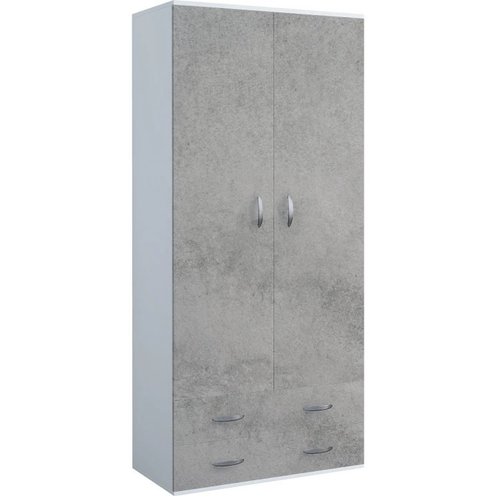 Organizer Armadio GUTE LINES Con 5 Scomparti | Portatutto Per Cappelli, Calze E Biancheria | Grigio Chiaro 70x30x15cm