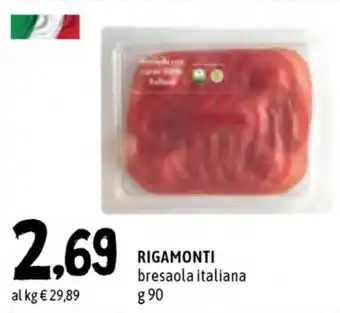 Famila Superstore Rigamonti Bresaola Italiana 90g offerta