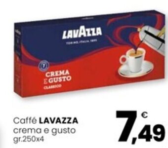 Eurospar Caffé LAVAZZA crema e gusto gr.250x4 offerta
