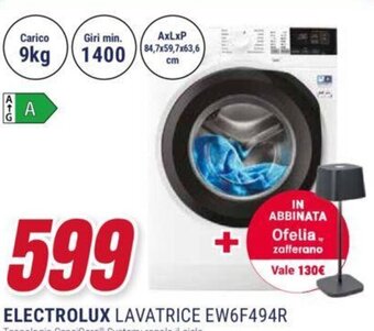 Trony ELECTROLUX LAVATRICE EW6F494R offerta
