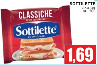 La Mimosa Supermercati SOTTILETTE CLASSICHE GR. 200 offerta