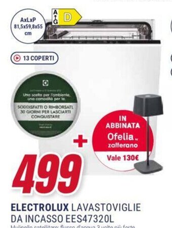 Trony ELECTROLUX LAVASTOVIGLIE DA INCASSO EES47320L offerta