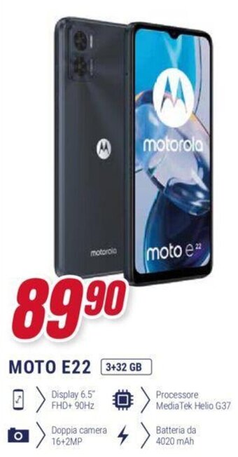Trony MOTO E22 3+32 GB offerta