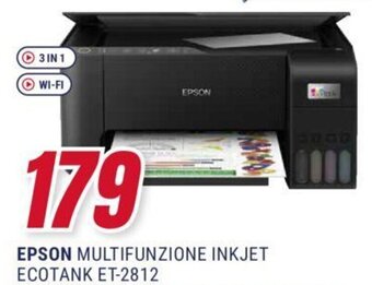 Trony EPSON MULTIFUNZIONE INKJET ECOTANK ET-2812 offerta