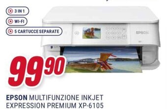 Trony EPSON MULTIFUNZIONE INKJET EXPRESSION PREMIUM XP-6105 offerta