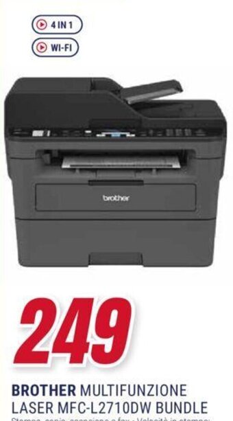Trony BROTHER MULTIFUNZIONE LASER MFC-L2710DW BUNDLE offerta