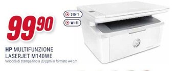 Trony HP MULTIFUNZIONE LASERJET M140WE offerta