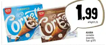Famila Superstore Algida Cornetto 5pz 375g offerta