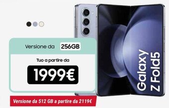 Trony Galaxy Z Fold5 offerta