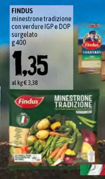 Famila Superstore Findus Minestrone Tradizione 400g offerta