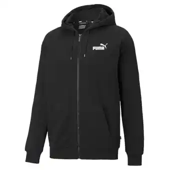 Decathlon Felpa con cappuccio, zip integrale e logo piccolo essentials uomo puma offerta