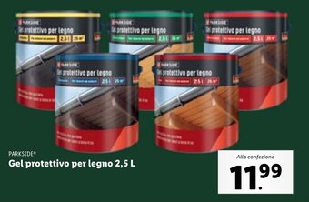 Lidl PARKSIDE Gel protettivo per legno 2,5 L offerta