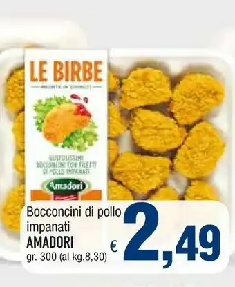 Famila Amadori Le Birbe Con Spinaci Bocconcini Di Pollo Impanati Con Spinaci 300 G(ml) offerta