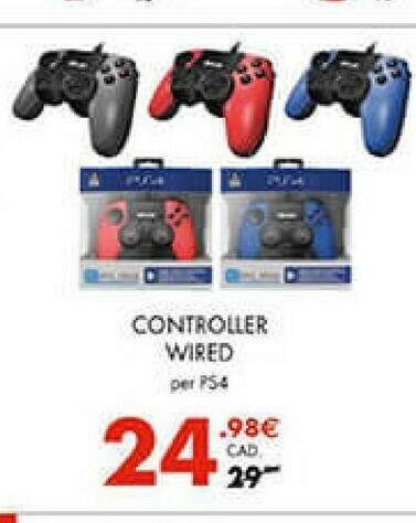 Sony Controller Wired Per Ps4 offerta di Gamestop