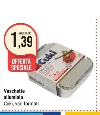 Supermercati Gulliver Cuki Vaschette Alluminio offerta