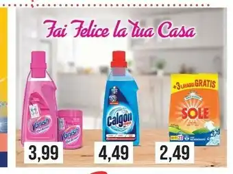 Supermercati Gulliver Sole Detersivo Lavatrice Con Bicarbonato offerta