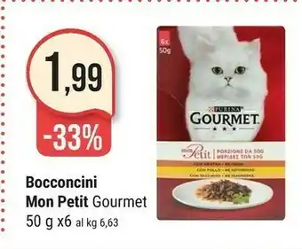 Supermercati Gulliver Gourmet Purina Bocconcini Mon Petit 300 G offerta