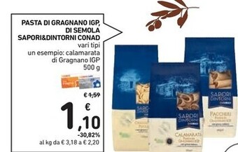 Spazio Conad Conad pasta di gragnano igp, di semola sapori & dintorni offerta