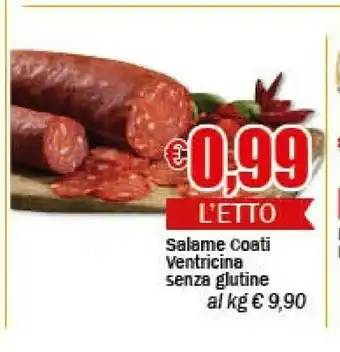 EMMEpiù Coati Salame Ventricina Senza Glutine offerta