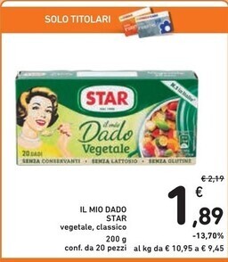 Spazio Conad Star il mio dado offerta