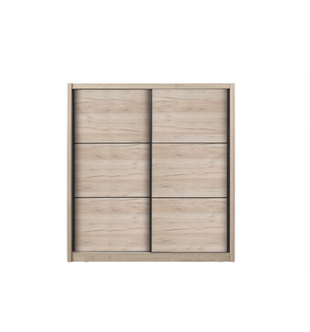 Eurobrico Armadio 'madrid' 2 ante scorrevoli quercia, 212x61x215 cm offerta